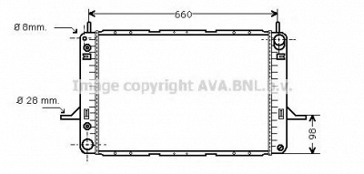 AVA QUALITY COOLING fd2195 -  Радиатор, охлаждение двигателя